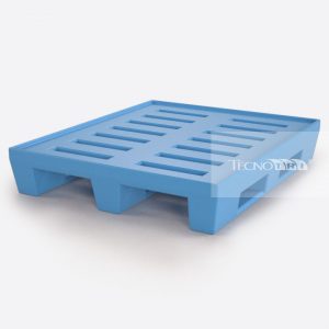 Pallet Plástico PL001 Azul-Claro - Tecnotri